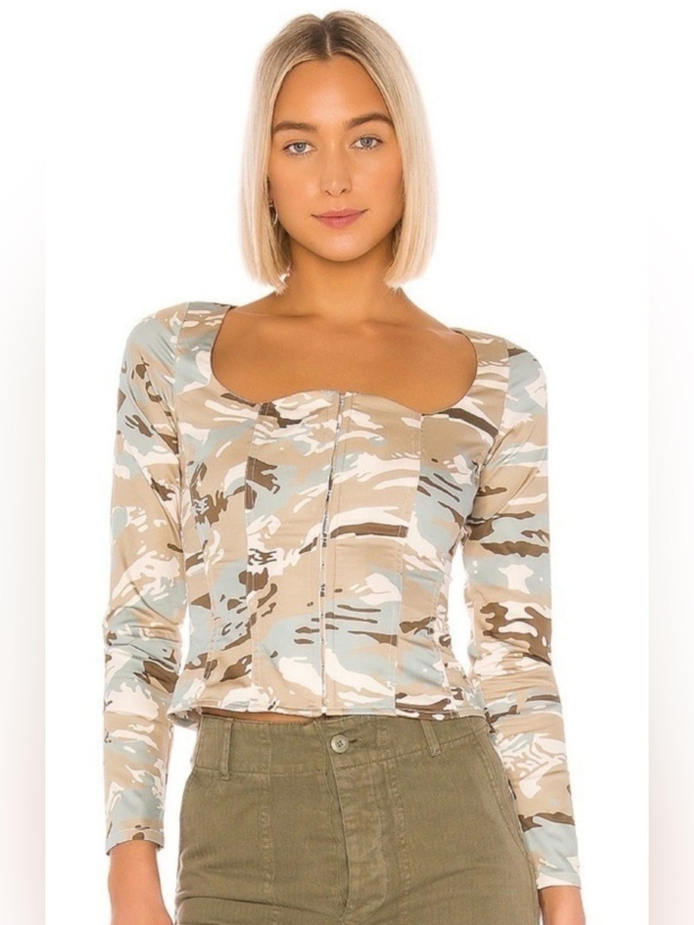 Miaou  Devon camouflage Corset top size Small